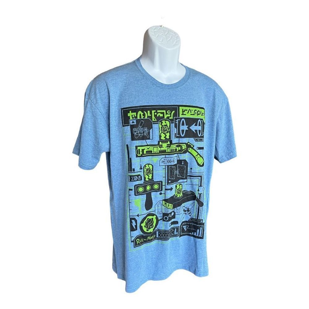 New Mens Rick & Morty Portal Gun Loot Crate Exclusive Graphic Tee Shirt - Sz L